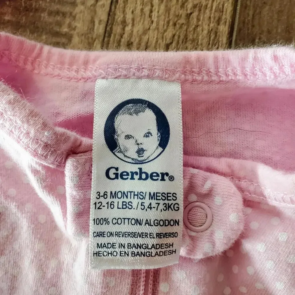 Baby Girl Footed Pajama Bundle Size 3-6 Months EUC